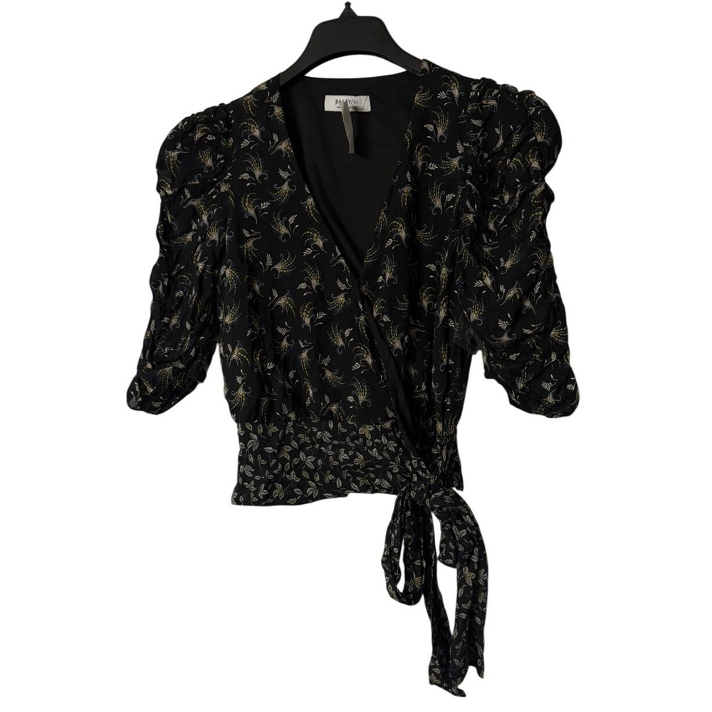 NWT Bailey 44 Lilian Womens 3/4 Sleeve Tie at Waist Top Blouse Shirt Size Medium